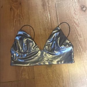 Metallic Forever21 Bralette